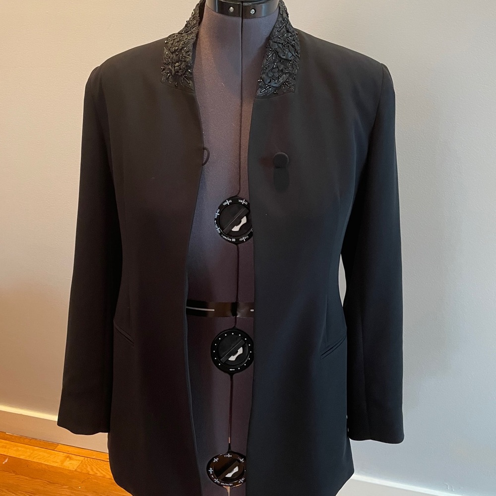 Tahari jacket with beading
